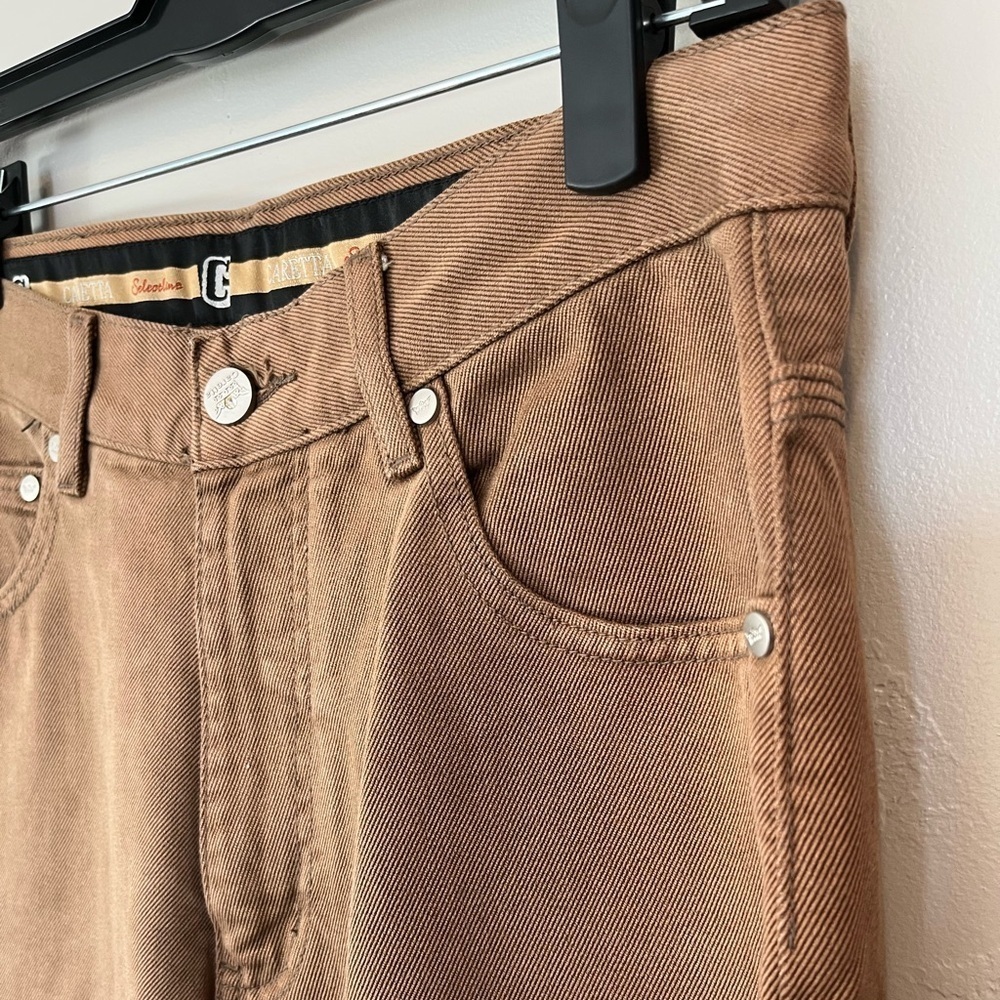 Caretta Brown Straight-Leg Jeans Women's Size 33x32 - Picture 6 of 14